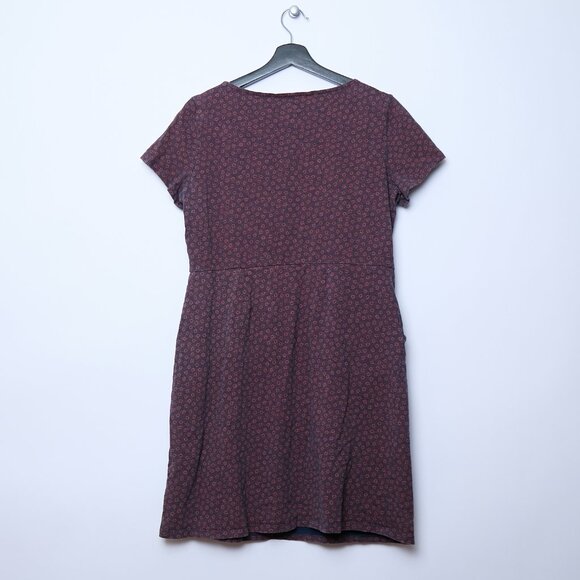 Boden Phoebe Buttercup Floral Dress Navy Blue Red 10 Petite Large Cottagecore - Picture 3 of 10